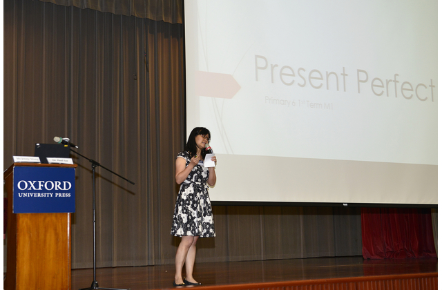 Ms Jenny Wong shared her experience in teaching the present perfect tense with language awareness training tasks.