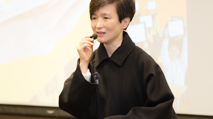 Christine Chau, OUP Publishing Director, making opening remarks