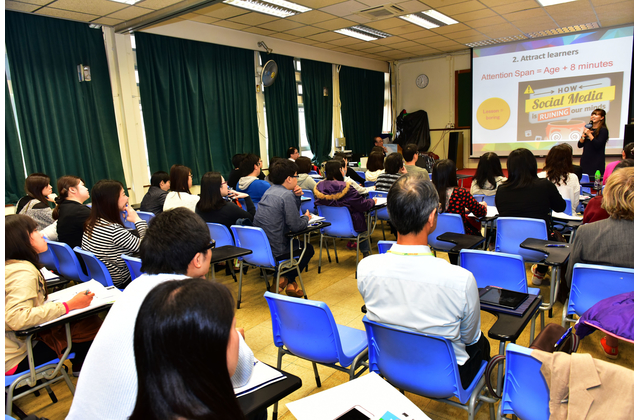 Ms Leung explains how she motivates students in class