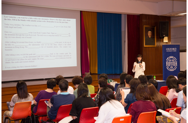 Professor Icy Lee shared her tips on integrating teaching, learning and assessment in the writing classroom.