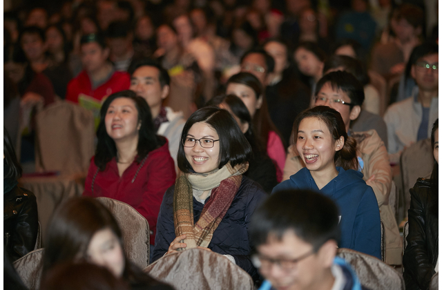 Teachers listening to our speakers attentively.