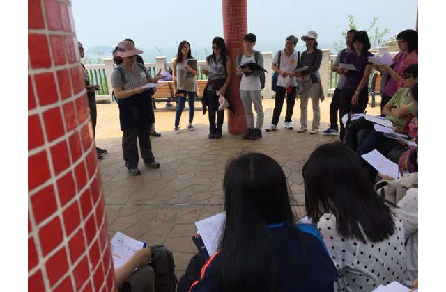 《活學地理》作者徐秀銀女士與老師探討龍鼓灘一帶的棕地分佈和用途