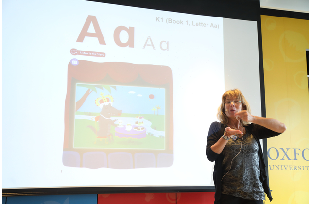 Susan Russak博士生動有趣的教學示範，為老師帶來不少教學靈感。