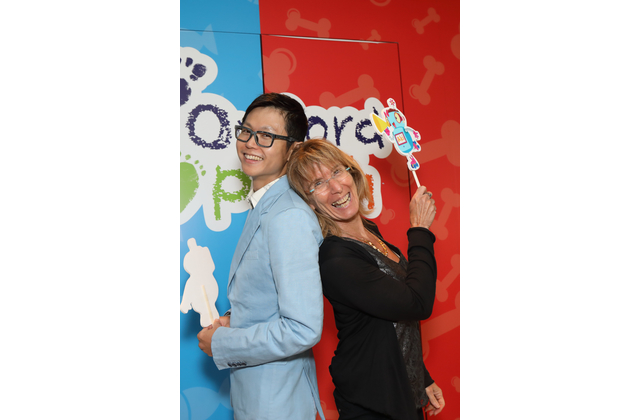 Get Set, Go! Phonics的作者Susan Russak博士（右）和黃國成博士帶領老師進入愉快的語音教學之旅。