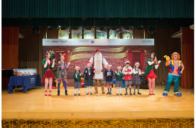 Primary students sang Christmas carols and danced along with Santa Claus from Finland.