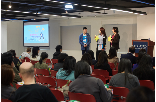 The Editorial team demonstrating how Oxford English (Second Edition) and Oxford Advanced and Essential Exam Skills (Second Edition) helps students reach for the stars