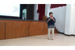 王仙瀛老師為在場老師講解普通話朗誦比賽的評審準則
