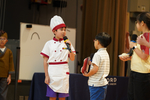 The students demonstrated impressive creativity and English skills in their presentations. 